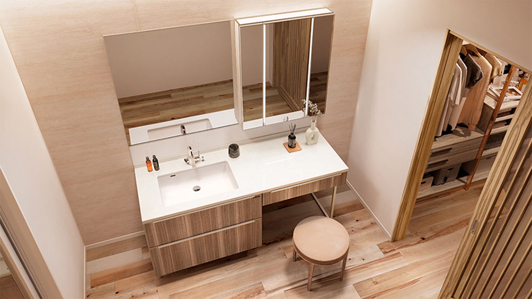 在睡前進行護膚，放鬆身心。