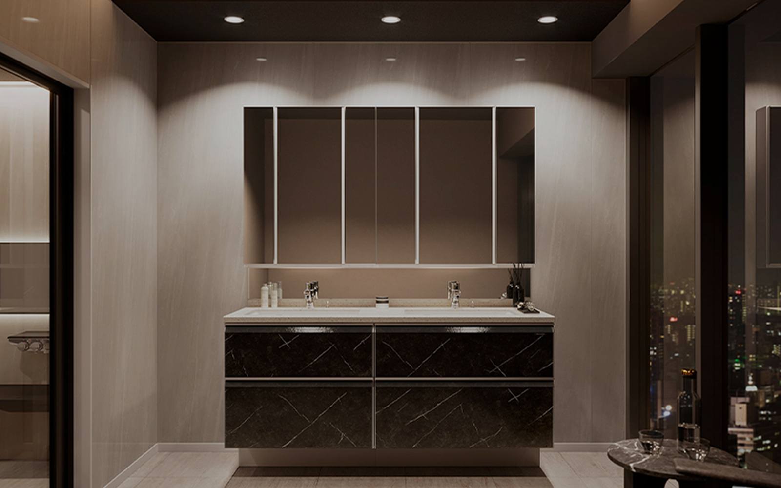 金刚体彩刮刮乐Washstand 洗面化妝櫃 始終熠熠生輝的洗面化妝櫃，讓毎一天都充滿愉悅